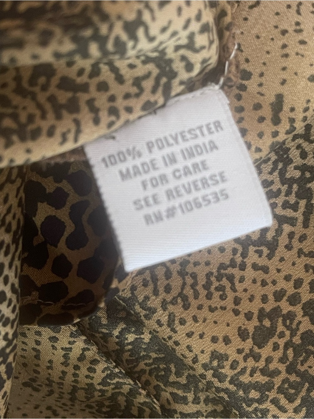 Women's Brown Animal-Print Button-Down Shirt - Picture 7 of 7